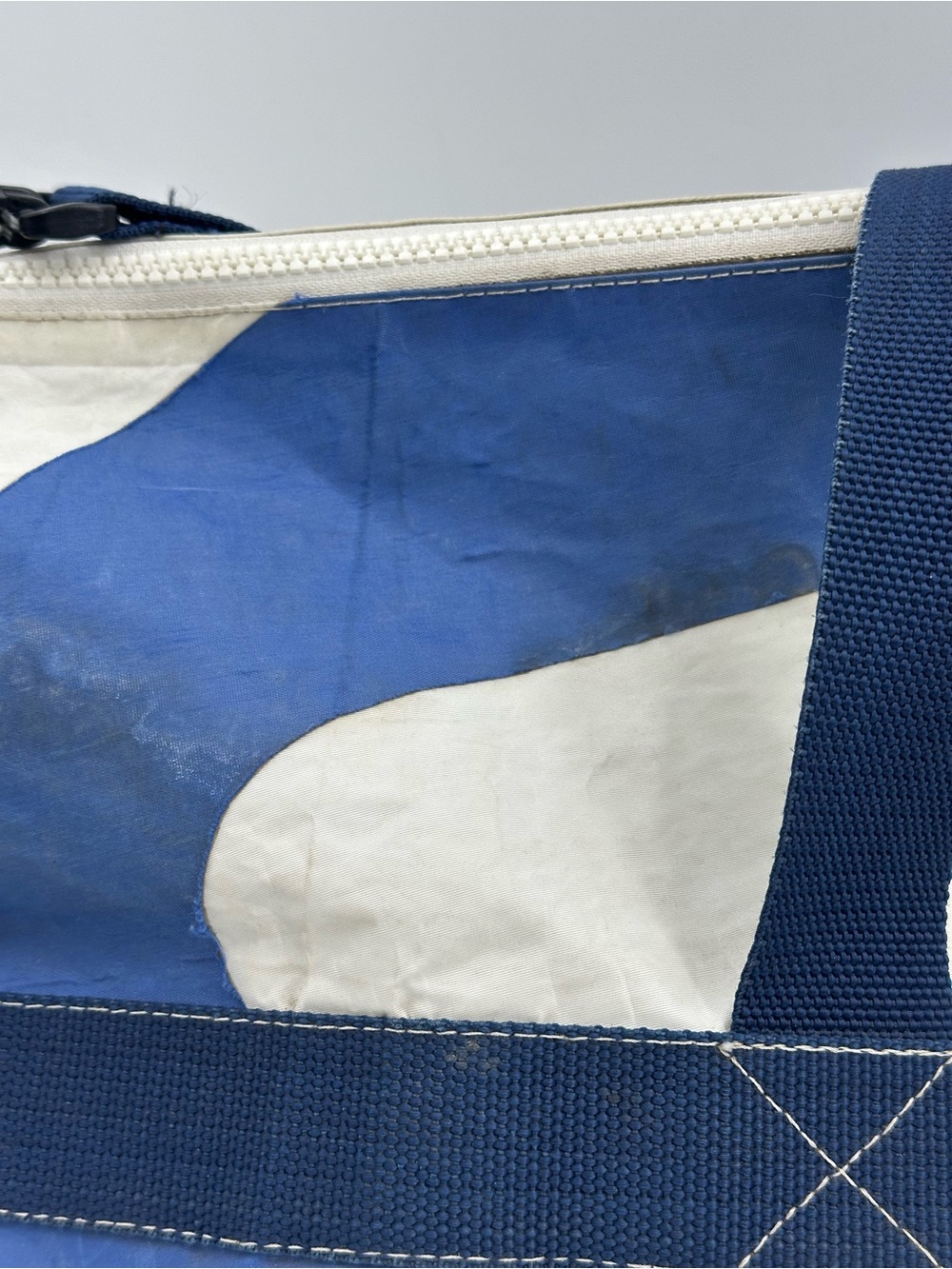 Navy & White Sailcloth Duffel Bag - Picture 15 of 16